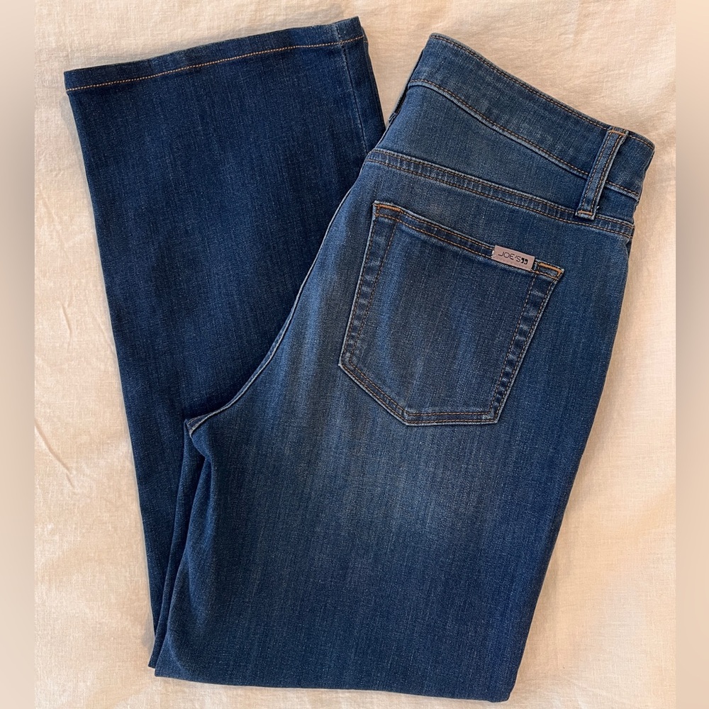 Joes Jeans, size 28, wide leg, ankle length, high rise, stretch jeans.
